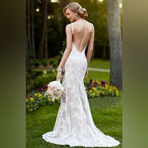 Low Back Lace Bridal Gown